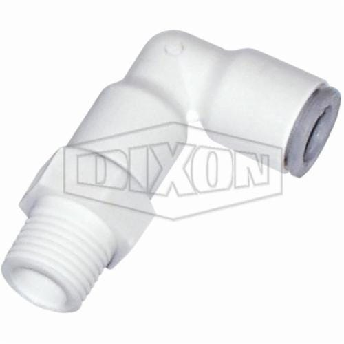 Dixon® 65095618WP2 LIQUIfit™ Swivel 90°  Elbow, 3/8 x 1/4 in Nominal, MNPT x Tube End Style, Nylon, Domestic