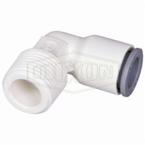Dixon® 65795618WP2 LIQUIfit™ Fixed 90°  Elbow, 3/8 x 1/4 in Nominal, MNPT x Tube End Style, Nylon, Domestic
