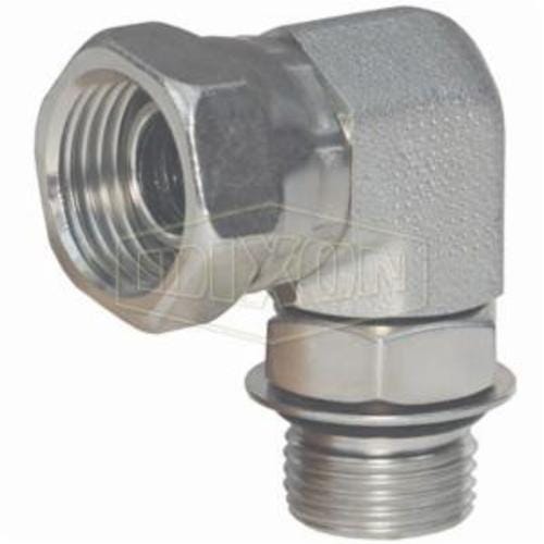 Dixon® 6901-4-4 Swivel Nut Elbow, 1/4-18 x 7/16-20 Nominal, Female NPSM x Male SAE O-Ring Boss™, Steel, Domestic
