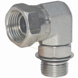 Dixon® 6901-4-4 Swivel Nut Elbow, 1/4-18 x 7/16-20 Nominal, Female NPSM x Male SAE O-Ring Boss™, Steel, Domestic