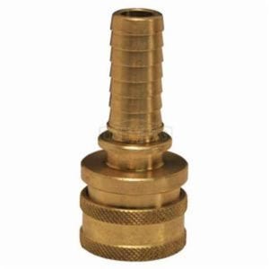 Dixon® 6ES6-B E Series Straight Through Interchange Hose Coupling, 3/4 in Nominal, Hose Barb, Brass, Domestic