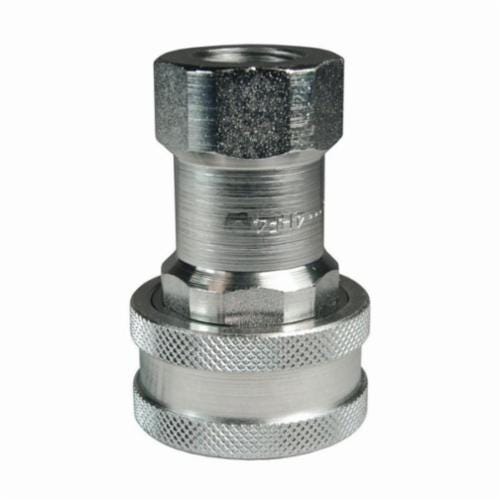 Dixon® 6HF6 H Series Hydraulic Interchange Coupler, 3/4 in x 3/4-14 Nominal, Quick-Connect x Female NPTF, Buna-N® Seal/Steel Body, Domestic