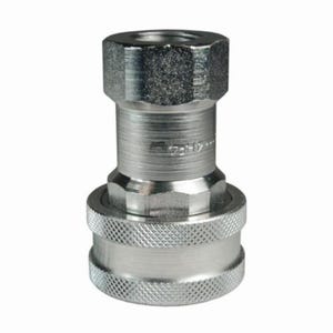 Dixon® 6HOF6 DQC H Industrial Interchange Poppet Valve Female Coupler, 1-1/16-12 Nominal, Female O-Ring Boss™ End Style, Steel