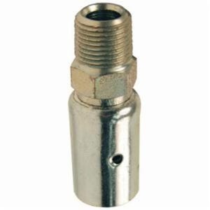 Dixon® 6P2 Holedall® Uni-Range Male Coupling, 3/8 in ID x 50/64 to 54/64 in OD Nominal, MNPT End Style, Carbon Steel, Domestic