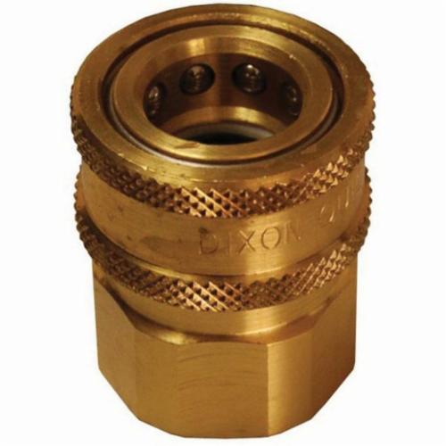 Dixon® 6VBF6-B-E V/Snap-Tite H/IH Unvalved Hydraulic Interchange Coupler, 3/4 in x 3/4-14 Nominal, Quick-Connect x Female BSPP