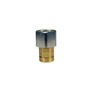 Dixon® 8WF8-B-HN DQC W Wingstyle Interchange Hex-Nut Female Coupler, 1-11-1/2 Nominal, Female NPTF, Brass