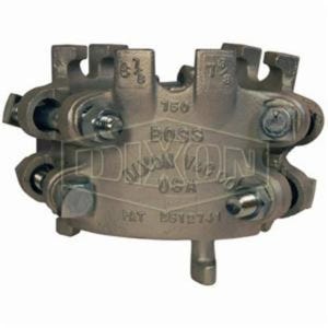 Dixon® 750 Boss™ 6-Bolt Clamp, 6-56/64 to 7-24/64 in Nominal, Iron Band, Domestic