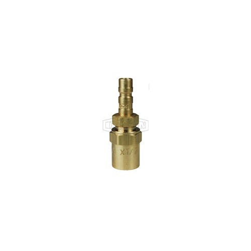 Dixon® A2E2-B A Series High Pressure Quick Disconnect Pneumatic Reusable Plug, 1/4 in Nominal, Quick Disconnect Plug x Hose Barb