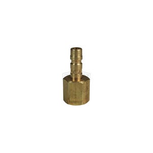 Dixon® A2F1-B A Series High Pressure Female Quick Disconnect Pneumatic Plug, 1/8-27 Nominal, Quick Disconnect Plug x NPTF, 500 psi Pressure, Brass