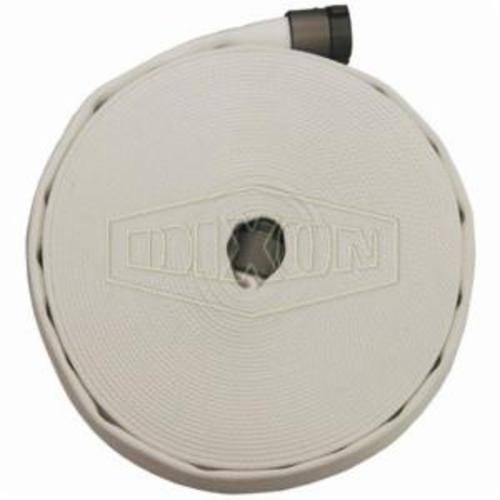 Dixon® A315100RBF Coupled Single Jacket Fire Hose, 1-1/2 in, NST (NH), 100 ft L L, 135 psi Working, Brass, Domestic
