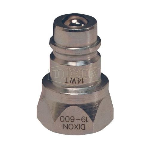 Dixon® AG6F6 Agricultural Hydraulic Quick Connect Plug, 3/4-14 Nominal, FNPT, Steel, Domestic