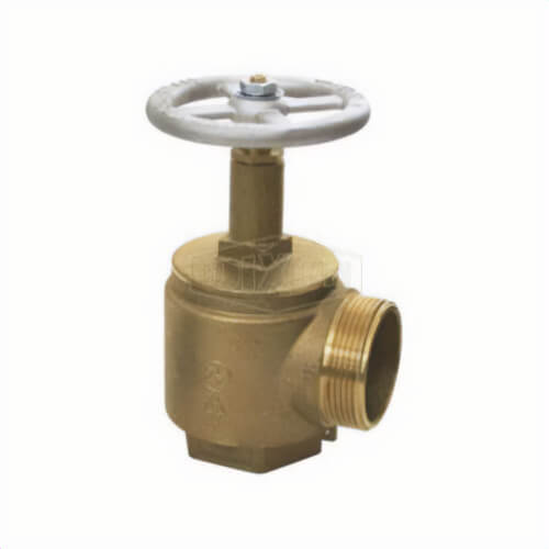 Dixon® AV150-I Global Angle Valve, 1-1/2 in Nominal, FNPT x Male NH NST End Style, Brass Body, Handwheel Actuator