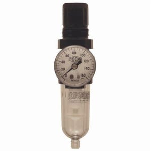 Norgren® by Dixon® B07-202AG General Purpose Miniature Relieving Filter/Regulator with GC620 Gauge and Automatic Drain