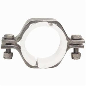 Dixon® B24PS-G200 Hex Tube Hanger with ABS Sleeve, 2 in Nominal, 304 Stainless Steel, Domestic