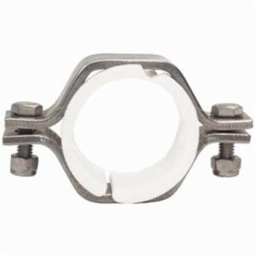 Dixon® B24PS-G300 Hex Tube Hanger with ABS Sleeve, 3 in Nominal, 304 Stainless Steel, Domestic