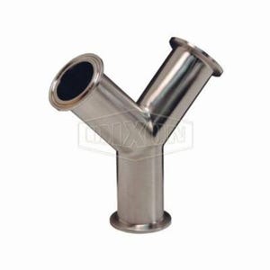 Dixon® B28BMP-R300 Clamp True Wye, 3 in, 316L Stainless Steel, Domestic
