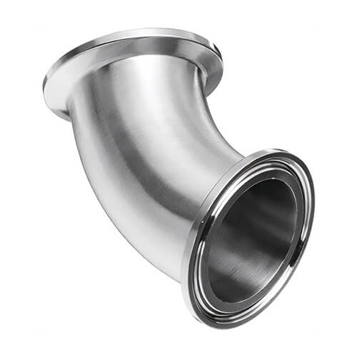 Dixon® Clamp Elbow, 45 deg Elbow, 1-1/2 in Nominal, 304 Stainless Steel