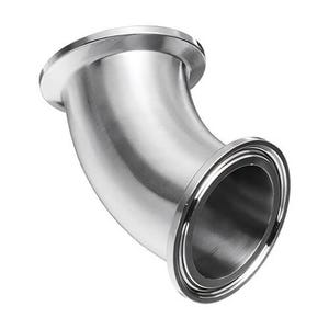 Dixon® Clamp Elbow, 45 deg Elbow, 1-1/2 in Nominal, 304 Stainless Steel