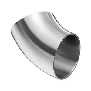Dixon® Weld Elbow, 45 deg Elbow, 2 in Nominal, 0.065 in Thickness, 316L Stainless Steel, Polished, Domestic