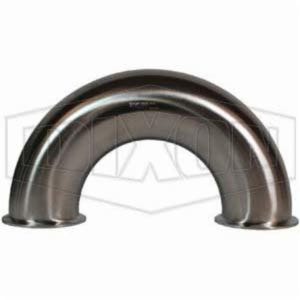 Dixon® B2WUMP-R100 180° Clamp Return Bend, 1 in, 316L Stainless Steel, Domestic