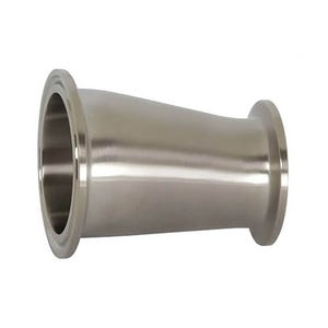 Dixon® Eccentric Clamp Reducer, Series: B3214MP, Fitting/Connector Type: Reducer, 2 x 1-1/2 in Nominal Size, 316L Stainless Steel, 3 in L, Domestic