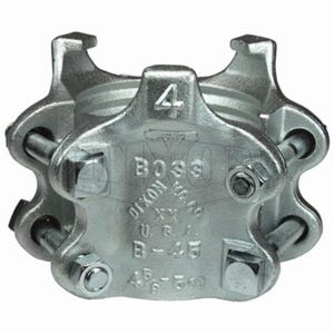 Dixon® BU49 Boss™ 6-Bolt Clamp, 5-16/64 to 5-38/64 in Nominal, 10-7/16 in OD, Iron Band, Domestic
