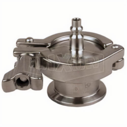Dixon® B45AB-R100150 Air Blow Check Valve, 1 to 1-1/2 in, Quick Connect Plug, 316L Stainless Steel Body, EPDM Soft goods