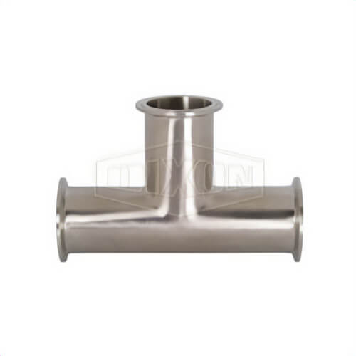 Dixon® Clamp Tee, Fitting/Connector Type: Tee, 2 in Nominal Size, 304 Stainless Steel, 7 in L, Domestic