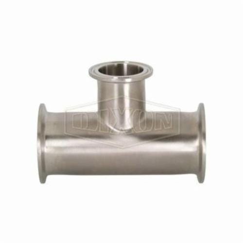 Dixon® B7RMP-G200150 Clamp Reducing Tee, 2 x 1-1/2 in, 304 Stainless Steel, Domestic