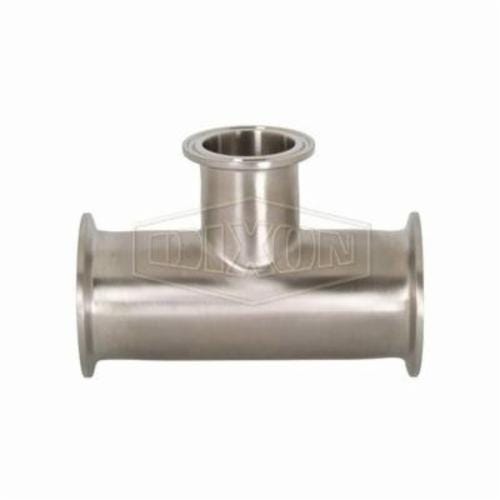 Dixon® B7RMP-G250200 Clamp Reducing Tee, 2-1/2 x 2 in, 304 Stainless Steel, Domestic