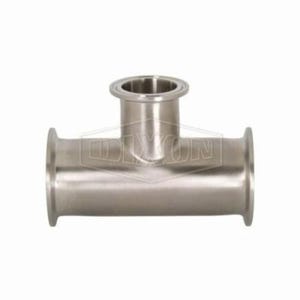 Dixon® B7RMP-G300200 Clamp Reducing Tee, 3 x 2 in, 304 Stainless Steel, Domestic