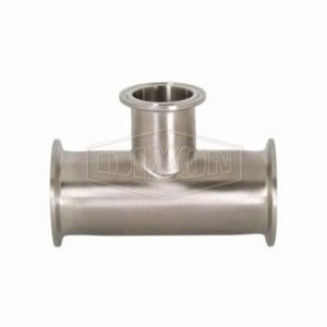 Dixon® B7RMP-G400200 Clamp Reducing Tee, 4 x 2 in, 304 Stainless Steel, Domestic