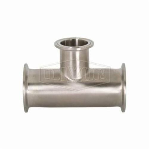 Dixon® B7RMP-R10050 Clamp Reducing Tee, 1 x 1/2 in, 316L Stainless Steel, Domestic