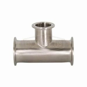Dixon® B7RMP-R200150 Clamp Reducing Tee, 2 x 1-1/2 in, 316L Stainless Steel, Domestic