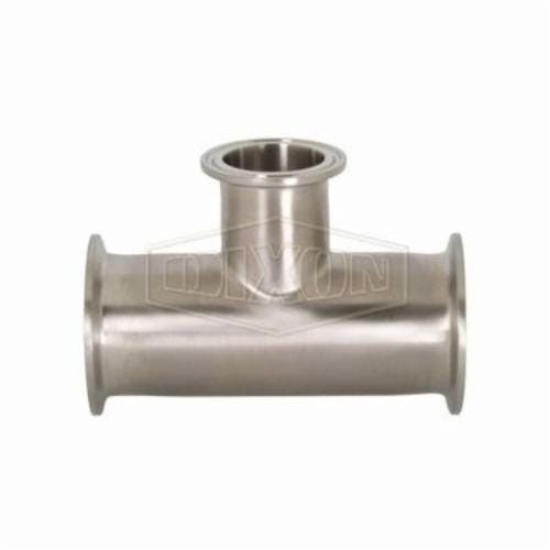 Dixon® B7RMP-R400150 Clamp Reducing Tee, 4 x 1-1/2 in, 316L Stainless Steel, Domestic