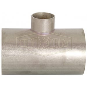 Dixon® B7RWWW-G300200U Weld Reducing Tee, 3 x 2 in, 304 Stainless Steel, Domestic