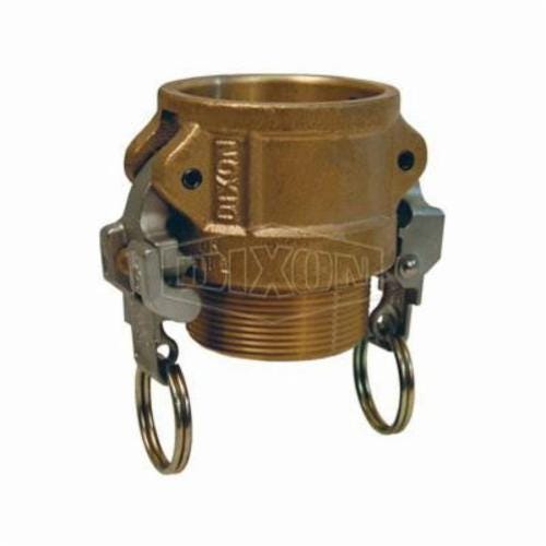 Dixon® BB300EZ EZ Boss-Lock™ Type B Cam and Groove Coupler, 3 in Nominal, Female Coupler x MNPT End Style, Brass, Domestic