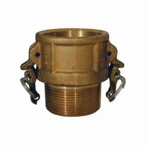 Dixon® BB400 Boss-Lock™ Type B Cam and Groove Coupler, 4 in Nominal, Female Coupler x MNPT End Style, Brass, Domestic