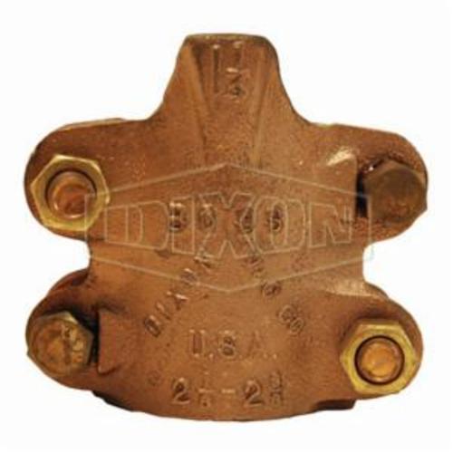 Dixon® BBU29 Boss™ 4-Bolt Clamp, 2-32/64 to 2-50/64 in Nominal, Brass Band, Domestic