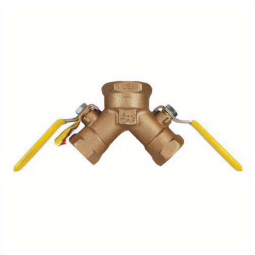 Dixon® BBV100DWV Dual Action Vented Dual Y Valve, 1 x 3/4 in Nominal, FNPT End Style, Bronze Body, Domestic