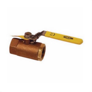 Dixon® BBV75LV BBV Safety Vented Ball Valve, 3/4 in Nominal, FNPT End Style, Bronze Body, Standard Port, RTFE Soft goods, Domestic