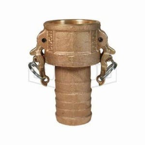 Dixon® BC075 Boss-Lock™ Type-C Cam and Groove Coupler, 3/4 in Nominal, Female Coupler x Hose Shank End Style, Brass, Domestic