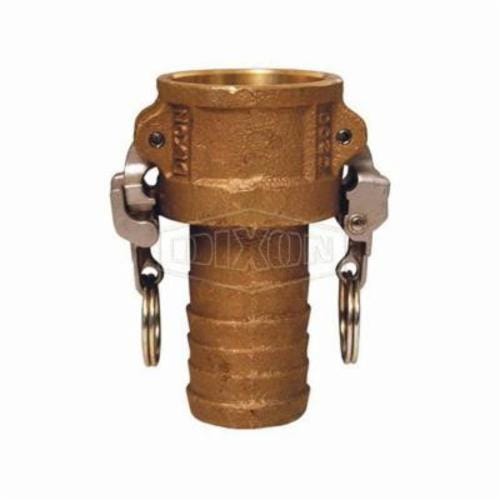 Dixon® BC200EZ EZ Boss-Lock™ Type-C Cam and Groove Coupler, 2 in Nominal, Female Coupler x Hose Shank End Style, Brass, Domestic
