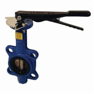 Dixon® BFVW400 Wafer Style Butterfly Valve, 4-1/2 x 6 in Nominal, MNST x FNST End Style, 150 lb, Ductile Iron Body, PTFE Bushing Soft goods