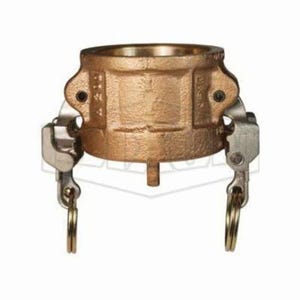 Dixon® BH150EZ EZ Boss-Lock™ Type H Cam and Groove Dust Cap, 1-1/2 in, Brass, Domestic