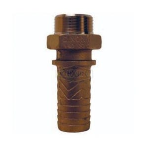 Dixon® BMS26 Boss™ Hose Stem, 2 in, MNPT x Hose Shank, Brass, Domestic