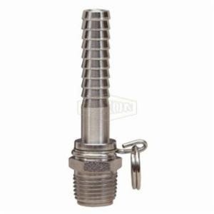 Dixon® BNS64SS Swivel Connector, 1/2 x 3/4 in Nominal, NPT Straight Swivel x Hose Shank End Style, Stainless Steel