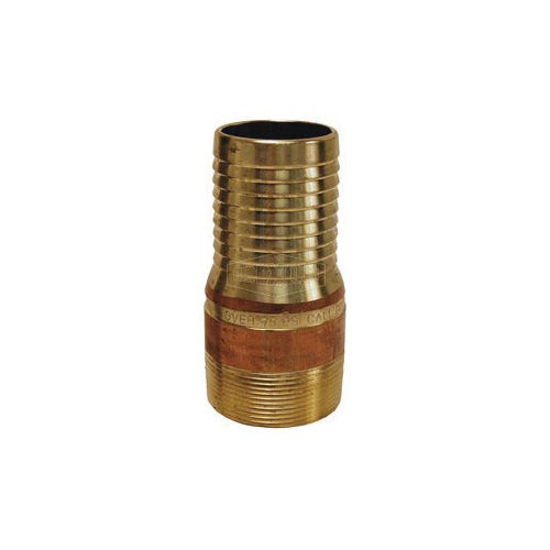 Dixon® BST25 King™ Combination Nipple, 2 in x 4-11/16 in L Hose Shank x MNPT, Brass, Domestic