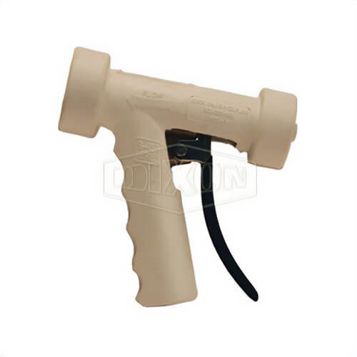 Dixon® BWSG-W Hot Water Washdown Spray Nozzle, 1/2 in FNPT Connection, 12.5 GPM Flow Rate, 150 psi Pressure, Brass, White, Domestic