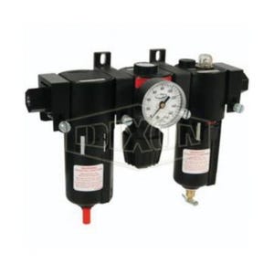 Wilkerson® by Dixon® C16-04MMB Compact Combination Unit with Sight Glass, 1/2 in NPT Port, 64 scfm, Zinc Bowl